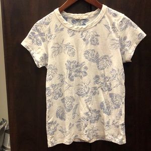 Rag and bone faded floral short sleeve tee.